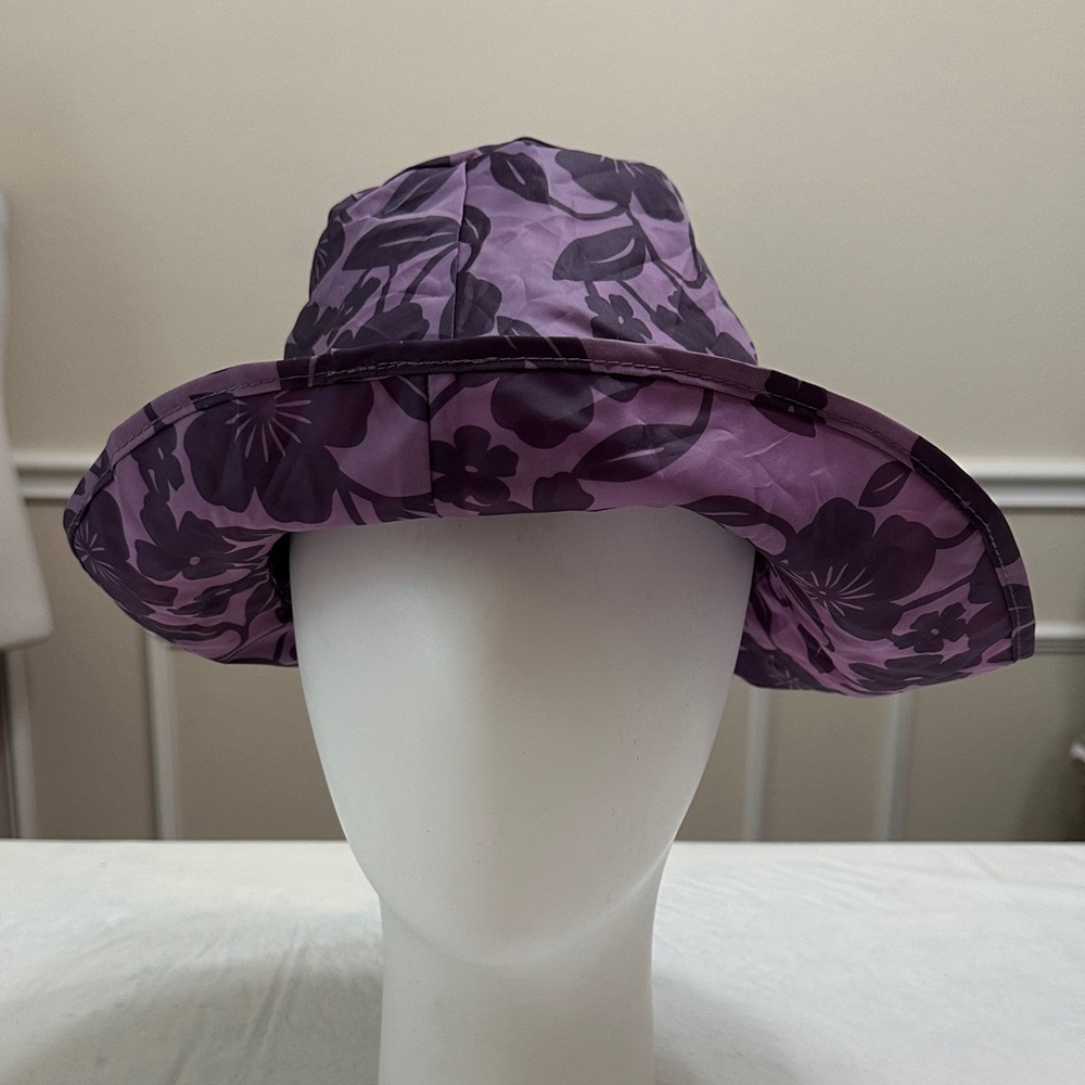 Kiva HIDE-AWAY HAT - purple floral